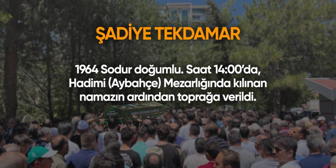 Konya'da bugün vefat edenler | 17 Ocak 2025 5